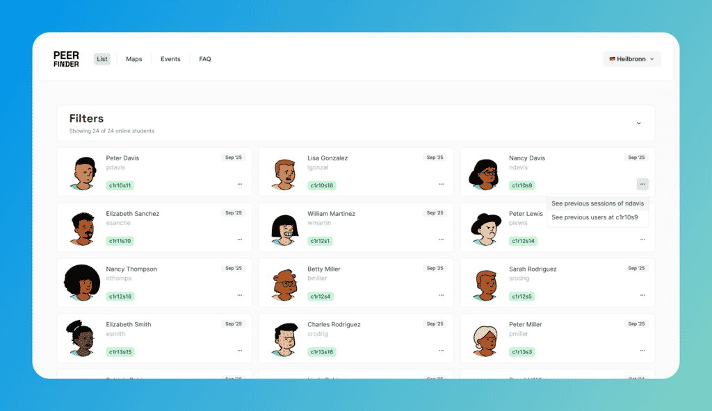 PeerFinder screenshot 2